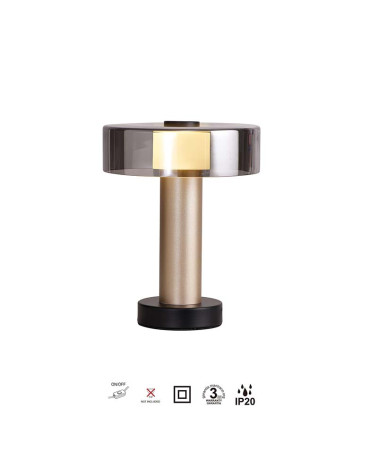 Table lamp Ø22cm 1xGU10 max. 12W contemporary style gold color