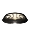 80W LED Ceiling Light, Cage Ø63cm, 2700K, 4000K, 5000K, Dimmable with Remote Control and Mobile App, Black Finish