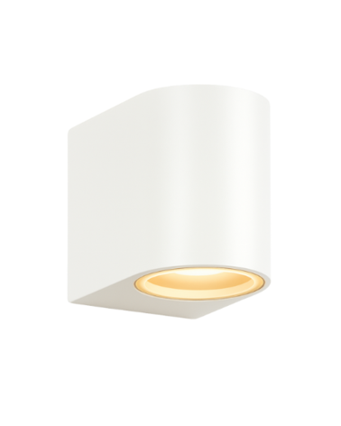 GU10 white outdoor wall light IP54