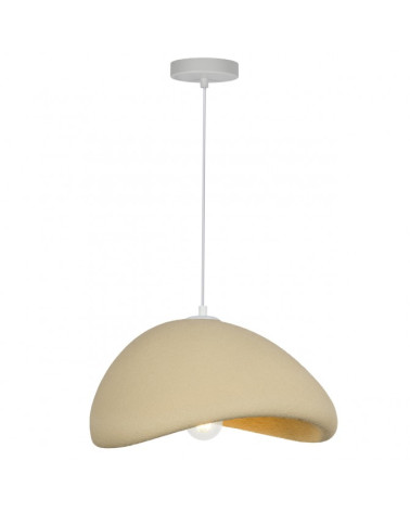 Organic design ceiling lamp E27 1x60W sand finish 40cm