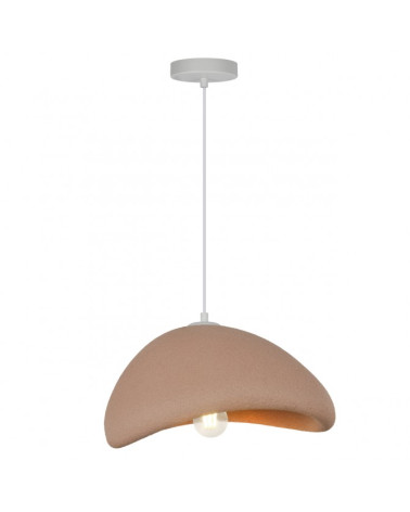 Organic design ceiling lamp E27 1x60W terracotta finish 40cm