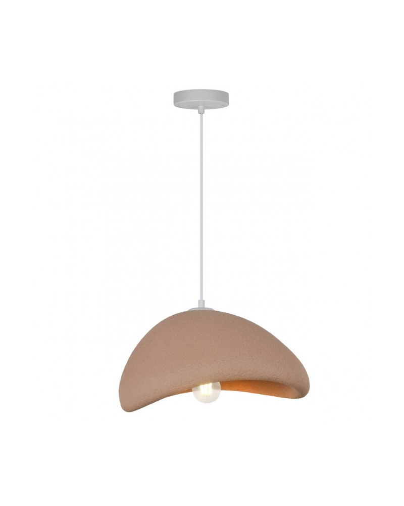 Organic design ceiling lamp E27 1x60W terracotta finish 40cm