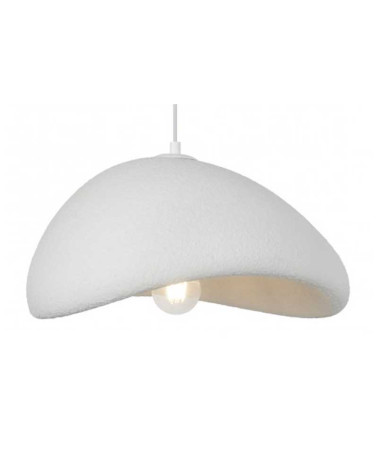 Lámpara de techo diseño orgánico E27 1x60W acabado blanco roto 40cm