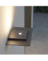 Aplique pared de exterior plano LED 20W blanco negro  900 Lm CCT