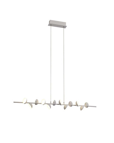 Lámpara colgante LED 36W lineal 3000K 2150Lm diseño orgánico acabado blanco mate