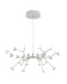 Lámpara de techo Ø66cm LED 72W REGULABLE diseño ramificado 3000K 4450Lm acabado blanco mate