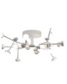 Plafón de techo Ø66cm LED 72W REGULABLE diseñ orgánico 3000K 4600Lm acabado blanco mate
