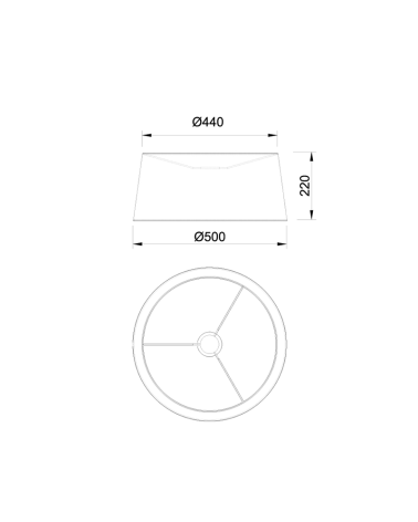 Pantalla crema para lampara de pie salón