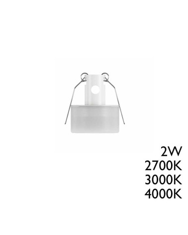 Mini downlight 2W de 20mm 2700K 3000K 4000K  blanco 80Lm
