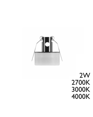 Mini downlight 2W de 20mm 2700K 3000K 4000K  negro 80Lm