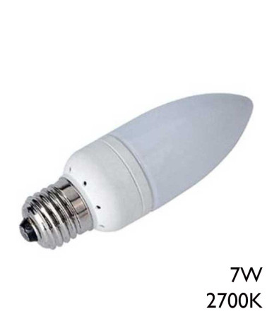 Bombilla LED Vela E27 11W Luz Blanca Cálida 2700K de Bajo Consumo