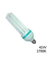 Energy saving light bulb, high brightness, 45W E27, warm light 2700K