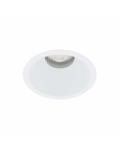 Fixed dome downlight 8.2cm GU10 matte white and matte black hole 7.3cm