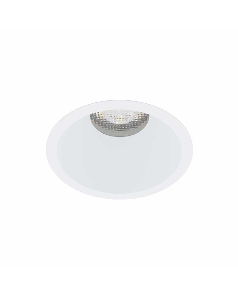 Fixed dome downlight 8.2cm GU10 matte white and matte black hole 7.3cm