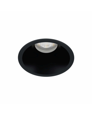 Fixed dome downlight 8.2cm GU10 matte white and matte black hole 7.3cm
