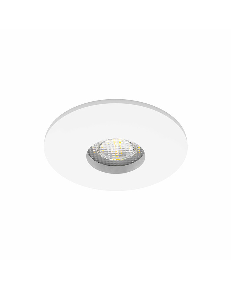 Downlight IP65 8,5cm G5.3 aluminio cepillado negro blanco agujero 7cm