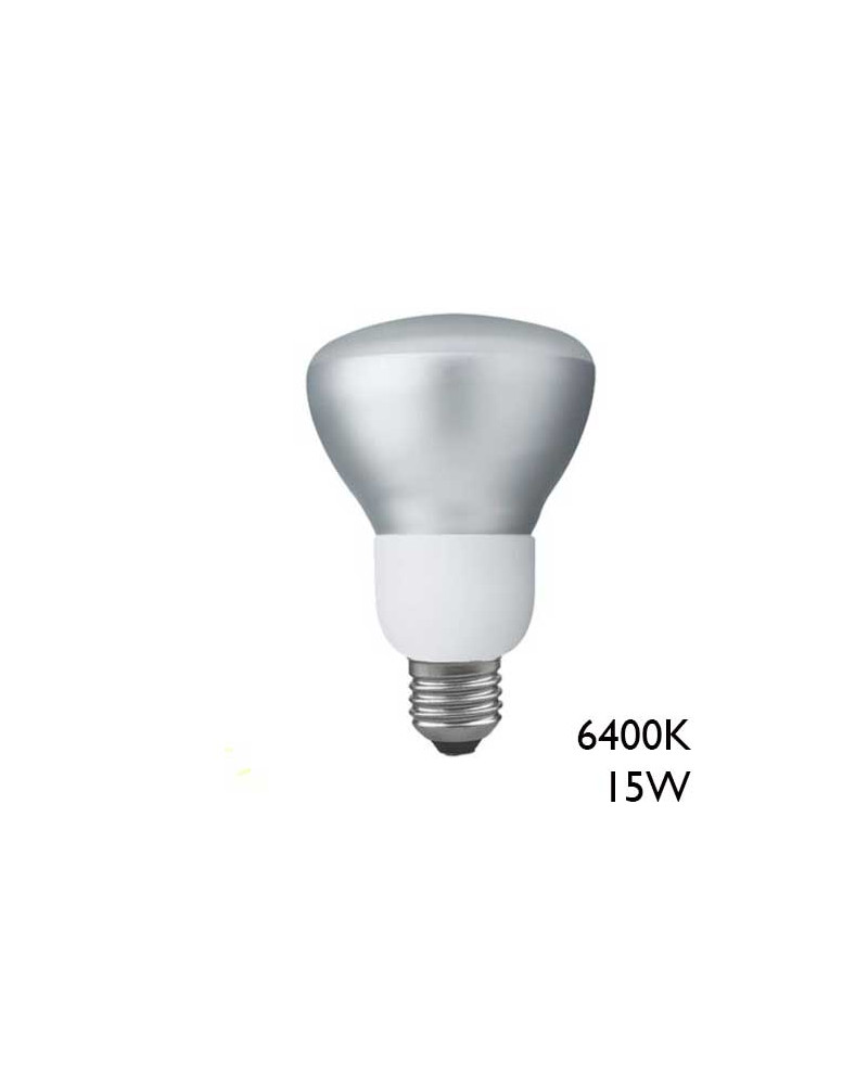 Bombilla bajo consumo R95 15W E257 6400K