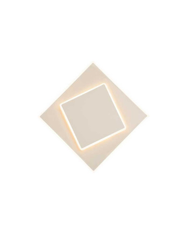 Aplique o plafón 28cm cuadrado LED 18W 3000K acabado blanco o negro