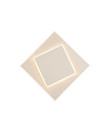 Aplique o plafón 45cm cuadrado LED 30W 3000K acabado blanco o negro