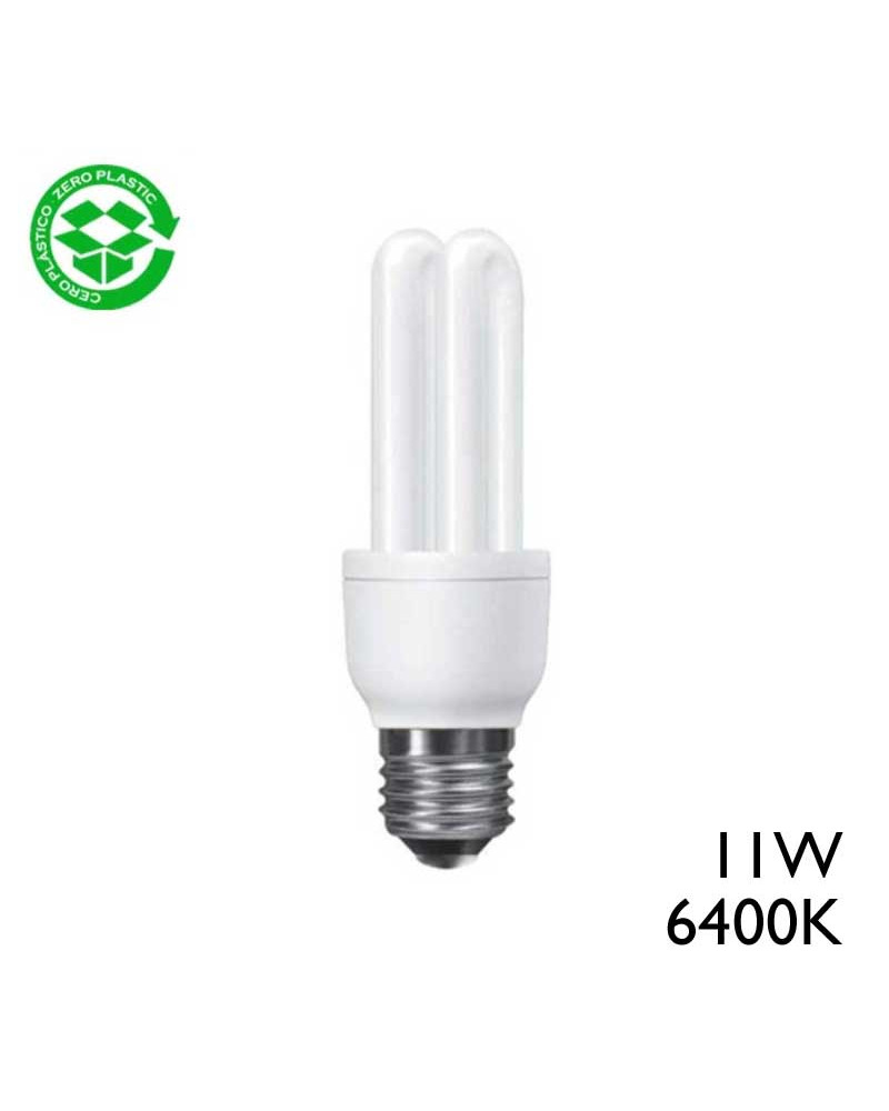 CFL Low Consumption Bulb 2U E27 11W 6400K