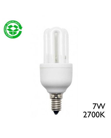 Mini energy saving bulb 7W E14 2700K 10.5cm