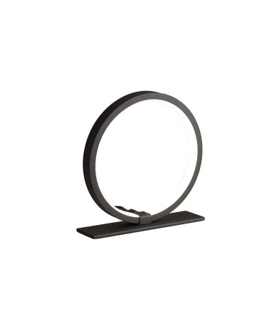 LED table lamp 8W 20cm ring circular light 3000K 640Lm white or black finish