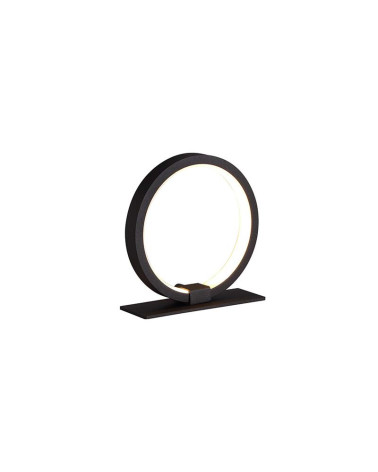 LED table lamp 8W 16cm ring circular light 3000K 640Lm white or black finish