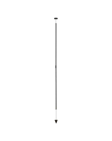 Linear LED pendant light, 36W 3000K, dimmable, available in black and white finishes