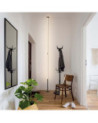 Lámpara de diseño LED 36W columna rígida giratoria de suelo a techo 3000K regulables y acabado blanco o negro