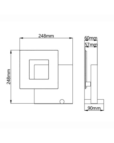 Lámpara de sobremesa geométrica LED 18W 3000K acabado oro y mármol blanco o negro