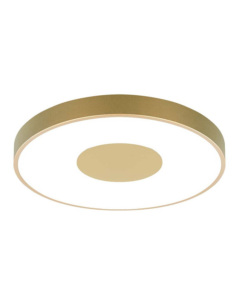 Plafón circular Ø65cm LED inteligente 100W regulable CCT 2700K-4000K-5000K color blanco negro o dorado