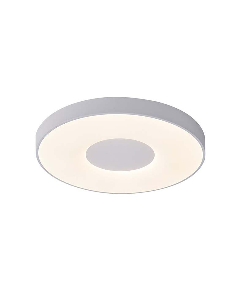 Circular ceiling light Ø50cm LED smart 80W dimmable CCT 2700K-4000K-5000K in white, black or gold