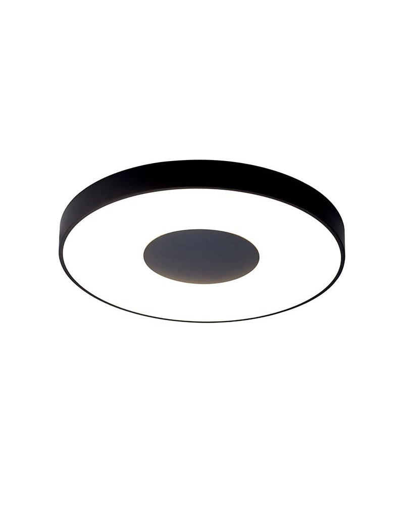 Circular ceiling light Ø50cm LED smart 80W dimmable CCT 2700K-4000K-5000K in white, black or gold