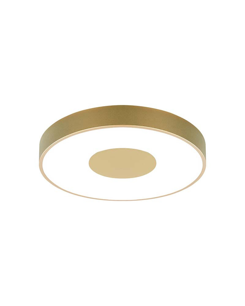 Circular ceiling light Ø50cm LED smart 80W dimmable CCT 2700K-4000K-5000K in white, black or gold