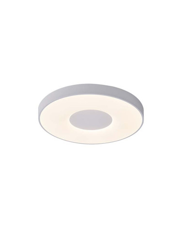 Plafón circular Ø38cm LED inteligente 56W regulable CCT 2700K-4000K-5000K color blanco negro o dorado