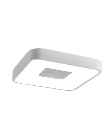 Plafón cuadrado 44cm LED inteligente 80W regulable CCT 2700K-4000K-5000K en color blanco, negro o dorado