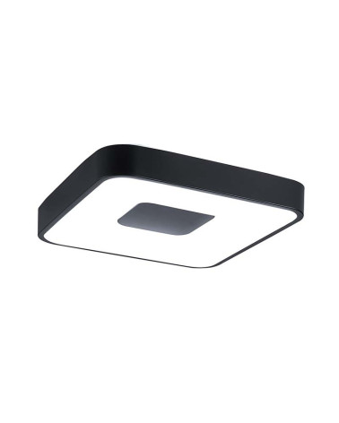 Square ceiling light 44cm LED smart 80W dimmable CCT 2700K-4000K-5000K in white, black or gold