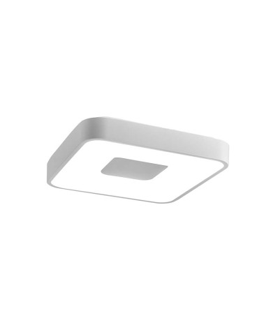 Plafón cuadrado 34cm LED inteligente 56W regulable CCT 2700K-4000K-5000K en color blanco, negro o dorado