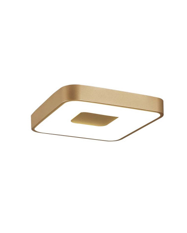Plafón cuadrado 34cm LED inteligente 56W regulable CCT 2700K-4000K-5000K en color blanco, negro o dorado