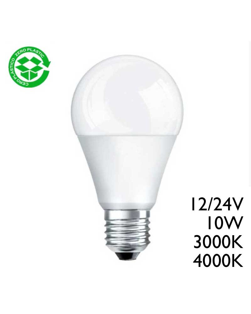 Bombilla Estándar LED E27 10W 480Lm 12/24V