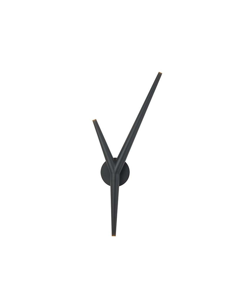5.5W 3000K LED wall light with an organic branched design, available in white, black or gold finish