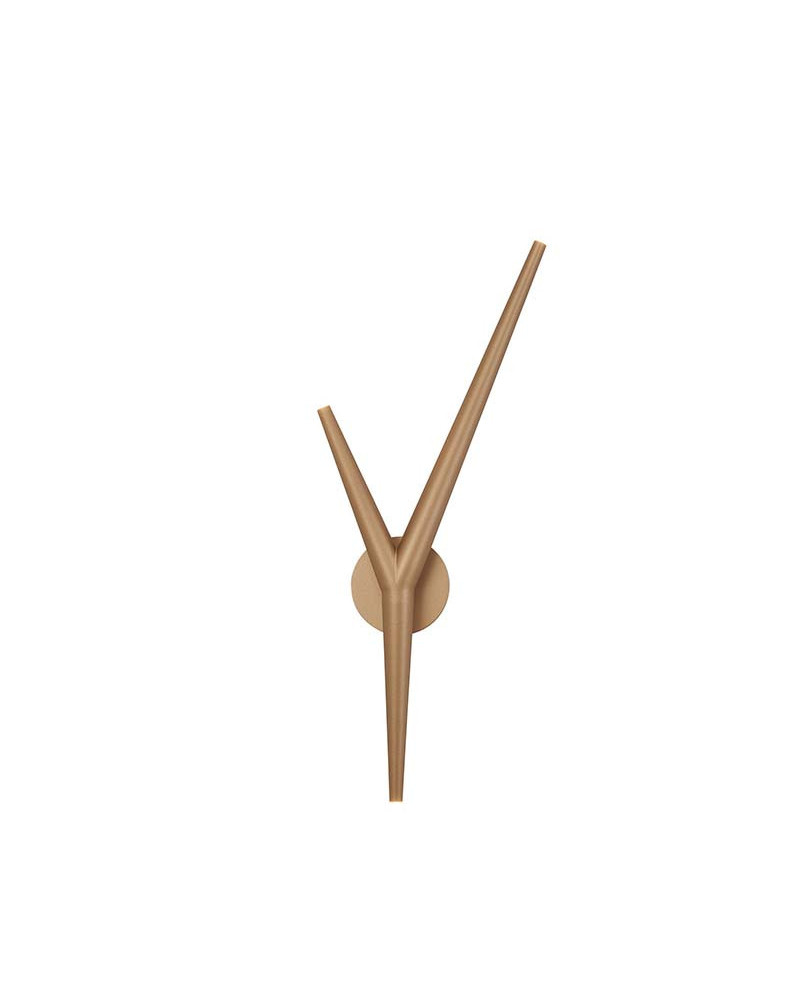 5.5W 3000K LED wall light with an organic branched design, available in white, black or gold finish