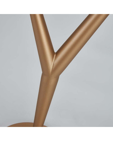 4W 3000K LED table lamp with an organic branched design, available in white, black or gold finish