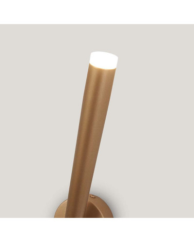 Aplique LED 6W de luz cálida ascendente 3000K diseño de rama blanca, negra o dorada estilizada