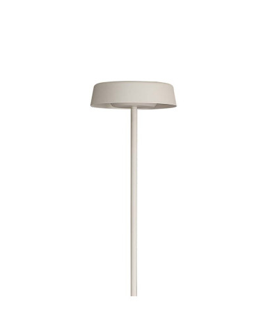 Floor lamp with dual LED emission 15+15W Japandi style in white, black and wood 3000K dimmable