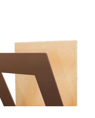 Aplique dorado 22x22cm LED 24W con panel de geometría personalizable 3000K acabados blanco, negro y corten