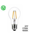 Bombilla Estándar LED filamento E27 6W 2700K 4000K