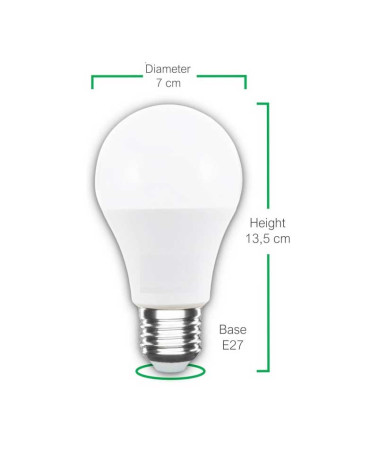 Standard LED Bulb E27 18W 3000K 4000K 6000K A70 1800Lm