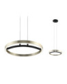 Lámpara colgante 38cm regulable en 3 pasos LED 24W Oro dorado Negro Metal