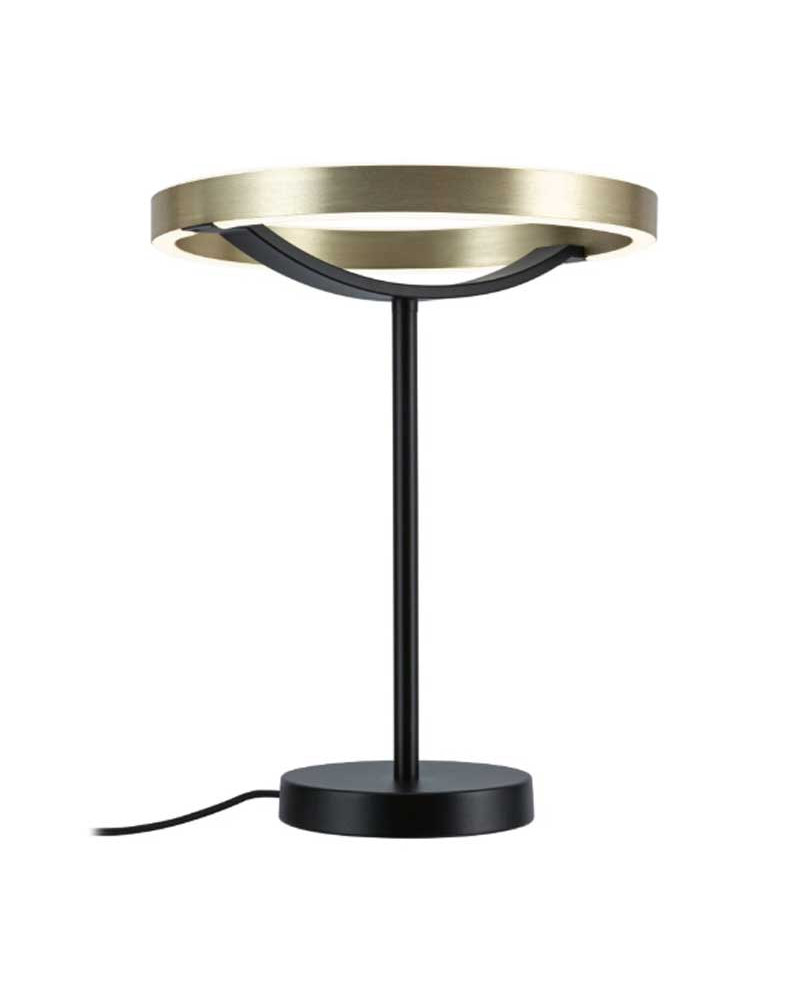 Lámpara mesa regulable en 3 pasos LED 10W 2700K 580lm Oro Negro 230V Metal